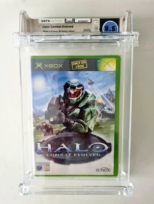 Halo Combat Evolved - Xbox OG PAL - WATA 8.5 cib WRONG LABEL NO SEAL ukg vga cgc