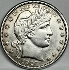 1907-P Barber Half Dollar, Philadelphia Mint, High Grade