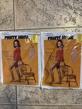 VTG Panty Hose Seamless Stretch 2 Pkgs Sealed NEW NIP Med 120-150lbs Suntone