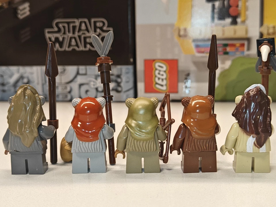 Star Wars Ewok Village Teebo Chief Chirpa Wicket Logray Custom Lego Minifigures - Image 2 of 2