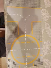 Vintage Lego Base Plates - Space Landing Pad and 'Tee' Roadway