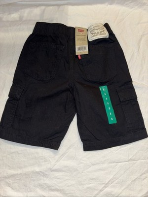 Levi's  Boys Size 8 Reg Cargo Shorts Black NWT