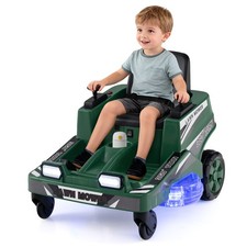 12V Ride on Lawn Mower for Kids Toddler Electric Car with LED Lights Twist