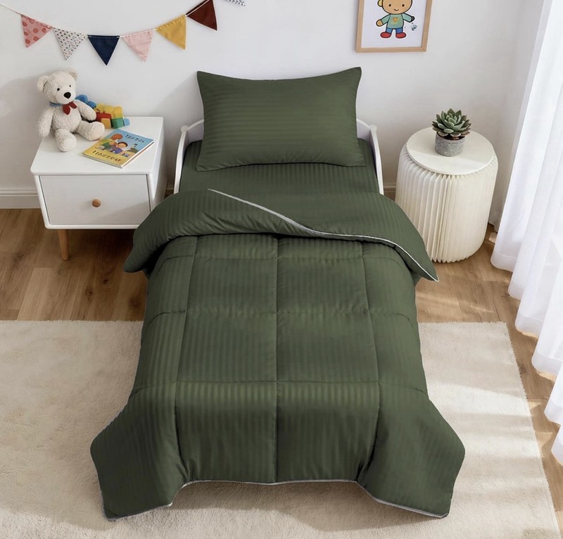 Toddler Bedding Set - 4 Piece Hypoallergenic Baby Crib Bedding Set for Boys and 