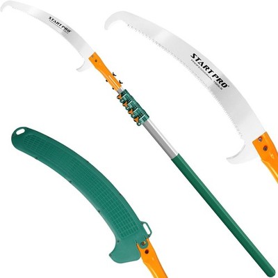 23Ft Reach Tree Pruning Saw, Telescopic Manual Lightweight Extendable 1