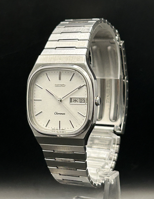 SEIKO WATCH CHRONOS 7433-5080 ANTIMAGNETIC QUARTZ DAY DATE KANJI