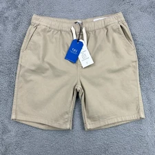 The Perfect Jean NYC TPJ Shorts Mens 36 XL Beige Stretch Casual Drawstring NEW