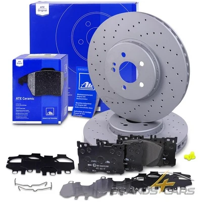 ATE BREMSSCHEIBEN +CERAMIC BELÄGE VORNE FÜR MERCEDES CLS C257 E-KLASSE W213 GLC - Bild 1 von 4