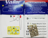 Yahu YML3209 Fokker Dr.I (Meng) 1/32 Instrument Panel