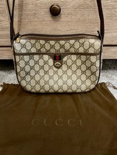 Gucci GG Monogram Crossbody Bag Beige Brown Z...