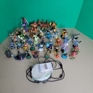 Activision Skylanders Action Figure Lot of 38 Mixed Figures Cards and stand