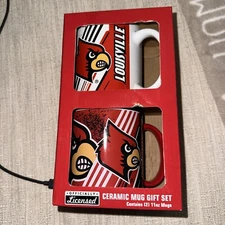 Boelter officially licensed ceramic mug set university of Louisville cardinals