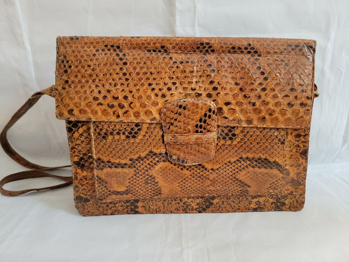1950s Vintage Python Snake Skin Purse Handbag Large | eBay 1950s Vintage Python Snake Skin Purse Handbag Large | eBay