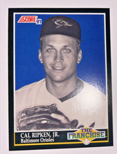Cal Ripken Jr. 1991 Score #849 The Franchise MLB Baseball Insert Card Orioles