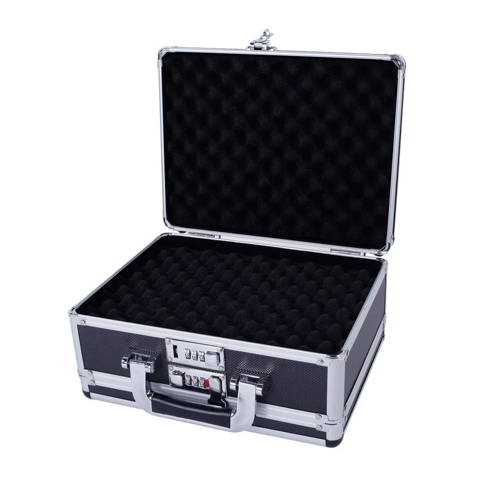 Aluminum Framed Locking Gun Pistol HandGun Lock Box Hard Storage Carry Case NEW - Image 4 of 4