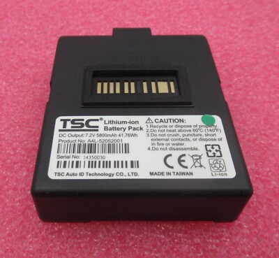 TSC Auto ID Alpha 4L Label Printer Battery 98-0520040-00LF 7.2V