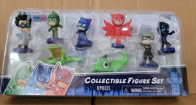 PJ Masks 8 Piece Collectible Figure Set  Catboy Gekko NEW Factory Sealed 