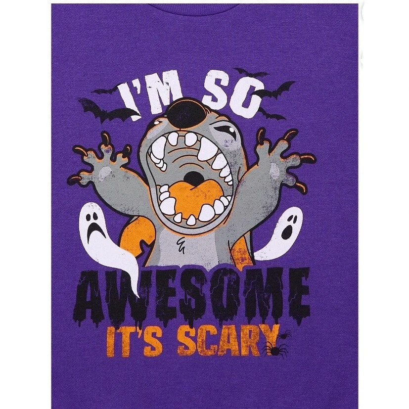 Disney Lilo and Stitch Niños Halloween Gráfico Sudadera Pequeña 6-7 Nueva con Etiquetas Foto 3 de 4