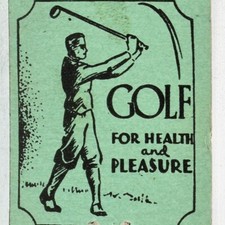 1960s Winfield Country Club Golf Course Cowley County Kansas Matchbook Cover #2