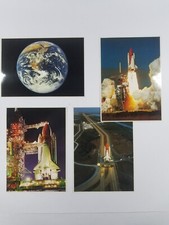 4 NASA POSTCARDS THE SPACE SHUTTLE COLLECTION NUMBERS F001, F003, F005 AND F006