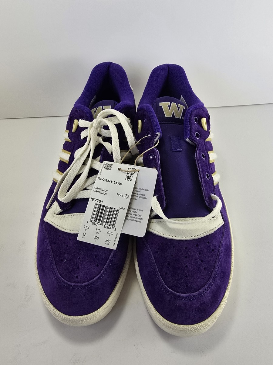 Adidas Rivalry Low Washington Men's US Size 11.5 Sneakers Purple