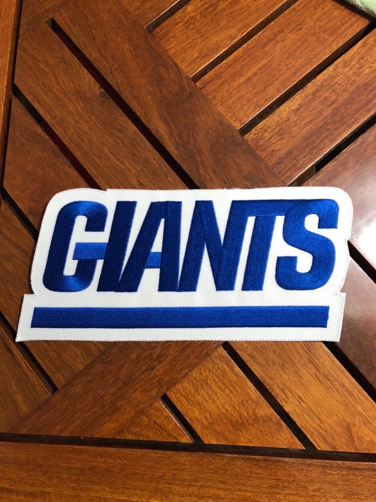 NFL NEW YORK GIANTS IRON ON JACKET PATCH 9 1/4” eBay