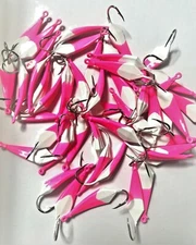 PINK/WHITE Pompano Goofy Jig 10/Pack Bluefish Mackerel Trout