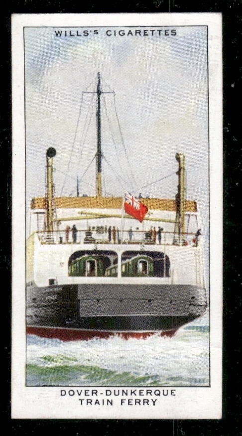 Wills Cigarettes 1938 Railway Equipment Card#20 Dover-Dunkerque Train Ferry  | eBay