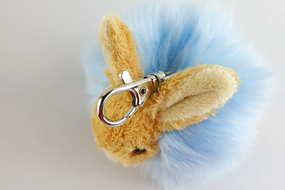Lot Beatrix Potter Peter Rabbit Plush Toy, UKCA 7" UKCA + Key Ring Pom Pom GUND - Image 3 of 4