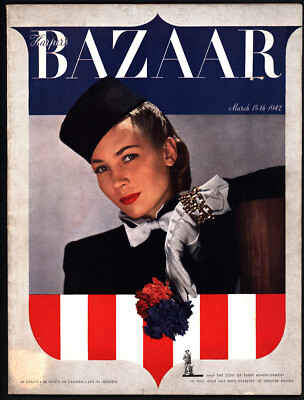 HARPER'S BAZAAR Fashion Magazine March 15 1942 Louise Dahl-Wolfe