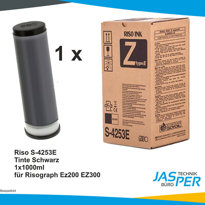 Riso S-4253E Tinte black  1 Kartusche RISOGRAPH EZ200 EZ300 EZ370 EZ570 NEU
