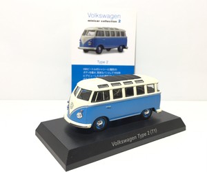 Kyosho 1 64 Volkswagen Type 2 T1 Bus Diecast Car Model Blue White Ebay