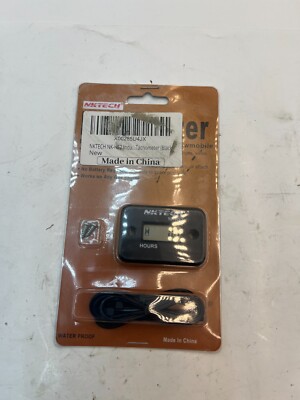 (Qty 2) NKTECH NK-HS2 Inductive Hour Meter for Any Gas Engine, Waterproof, Black