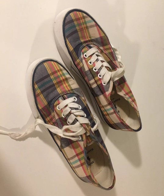 womens plaid tennis shoes