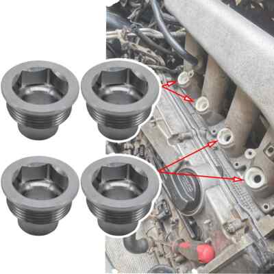 Set 4 Upgrade Aluminum Fuel Injector Insert Cup Seat For Audi A4 1.8T 06B133555H