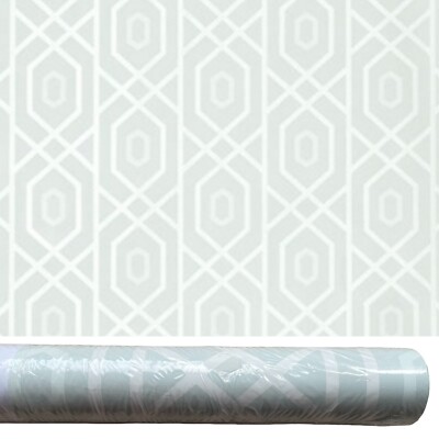 Thibaut Geometric Resource Prescott 839-T-1874 Aqua White Geo Lattice Wallpaper