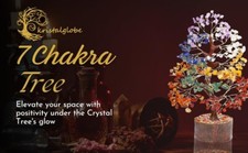 SEVEN CHAKRA CRYSTAL TYPES GEMSTONES TREE HANDMADE HEALING REIKI NEW AGE