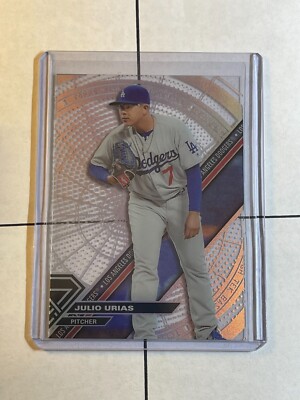 Julio Urias 2017 Topps High Tek Pattern 4B SP Variation Los Angeles Dodgers