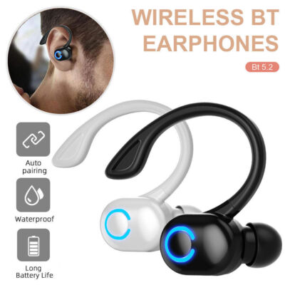 5.2 Bluetooth Stereo Sport Kabellos Headset TWS Handy Kopfhörer mit Mikrofon DE