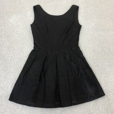 Miso Dress UK10 Black Back Bow