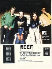 Reef 1997 Ad- Place Your Hands Advertisement  WENZ WXRK WPLY WRZX WQXA KNRX WBZU