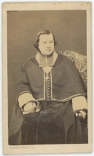 CDV circa 1865. L'abbé Bougeault by Pierre Petit in Paris. Religious.