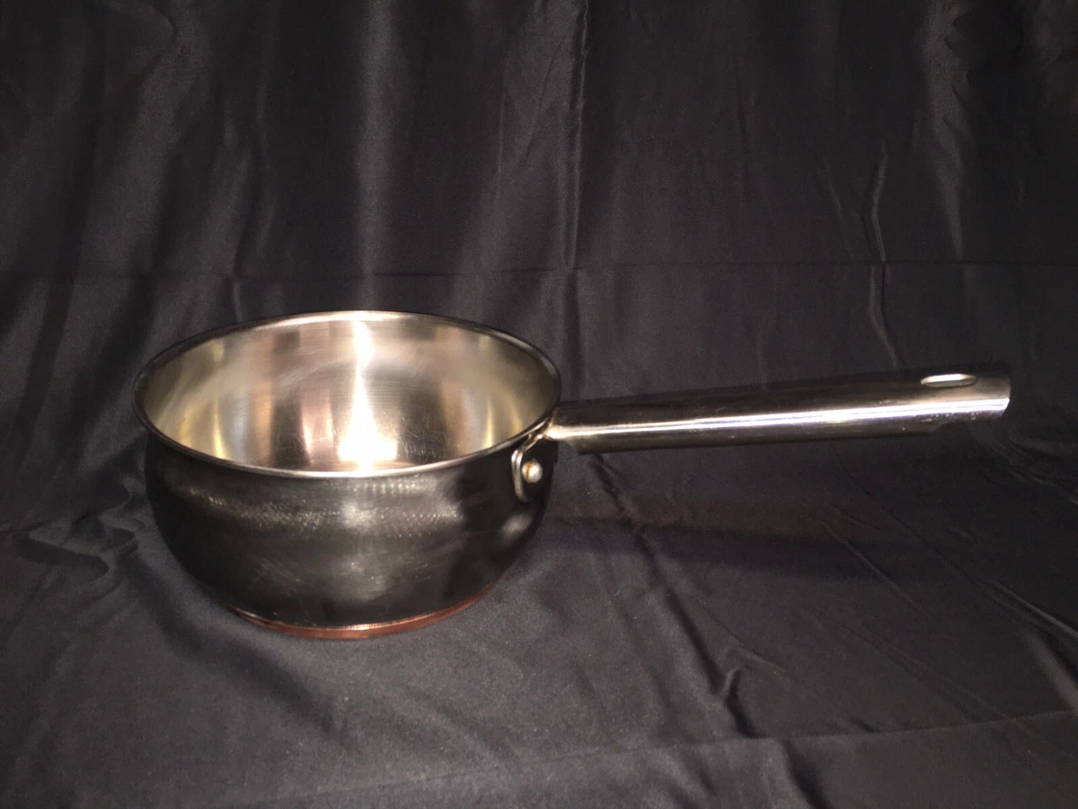 Revere Ware 1801 FRENCH CHEF SAUCEPAN 2qt 1.9L SM 08h SS W HEAVY COPPER BOTTOM