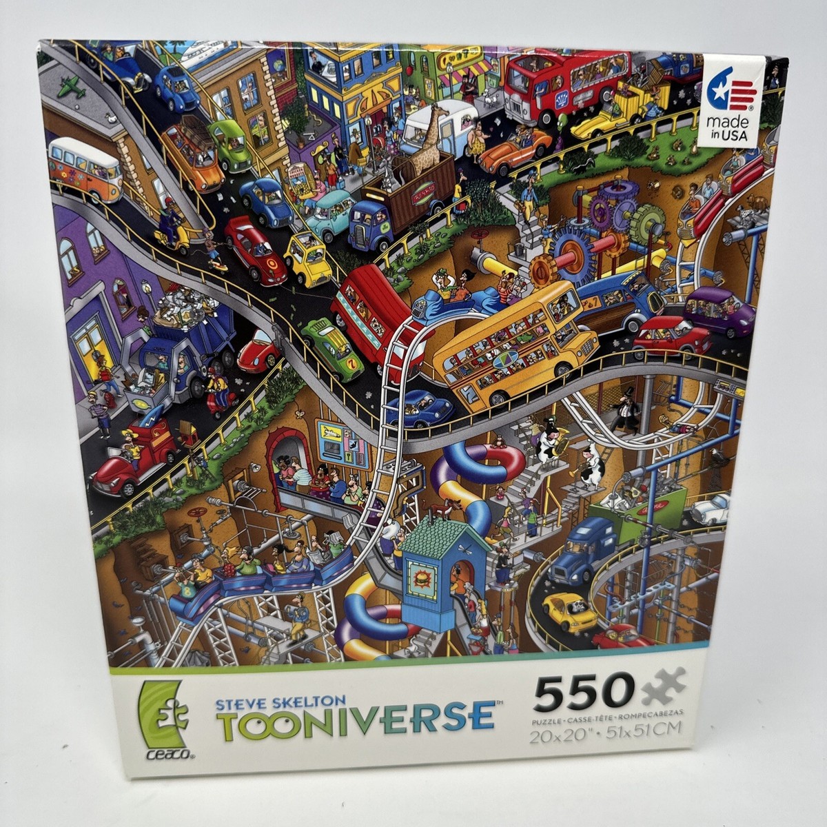 Tooniverse All Dogs Must Be on a Leash 550 PC Puzzle 20x20 Ceaco