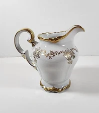 Weimar Porcelain Katharina Creamer/ Milk Jug White & Gold #14051  