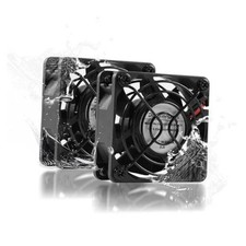 60mm DC Waterproof IP68 Dual Ball Computer Cooling Fan - 5600RPM 2 60x25mm 12V