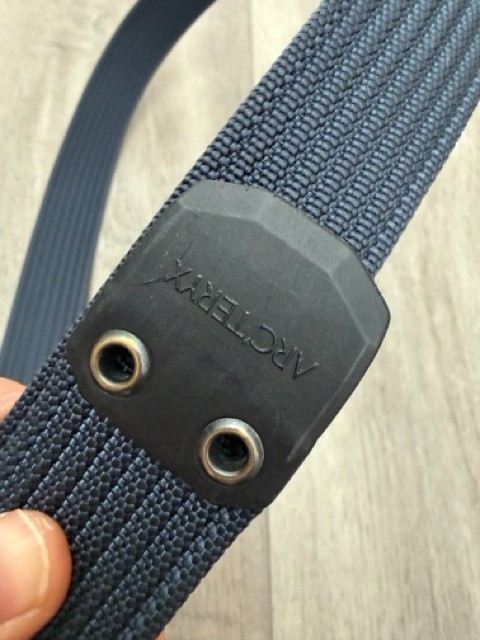 GUC Arc'teryx Conveyer Navy Nylon Heavy Duty Webbing Hiking Belt Mens M thumbnail 2