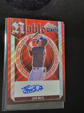 2023 Leaf Metal Noble red wave prospect Juan Brito autograph /3 READ