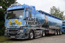 LKW Foto MAN TGX Silo-Sattelauflieger Österreich blau SILO MELMER #j3ux