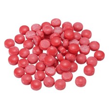 12mm Glass Mosaic Tiles, 200g Round Iridescent Glass Pieces, Red